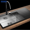 32" Tempered Glass Sink Double Bowl Kitchen 82x48