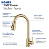 PVD Gold Hot And Cold Kitchen Faucet KF304S3G