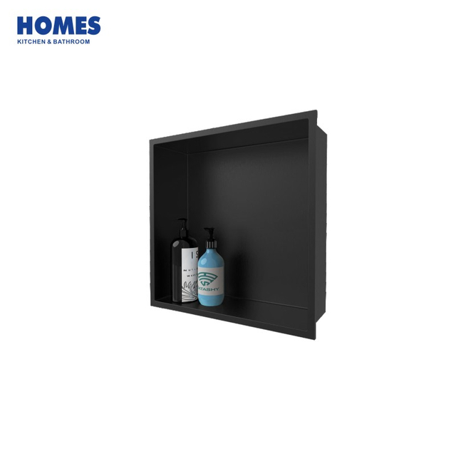 C30 304 Sus Stainless Steel Bathroom Storage Niche Built-In Square Single Shower Niches