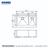 FD3622R64 Stainless Steel Farm Sink Hot Sale Single Square Bowl Apron Front Kitchen Sink 