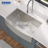 FS3322R Handmade SUS304 Stainless Steel Single Bowl Kitchen Sink With Grid Faucet Hole Accessories