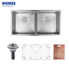 Undermount Double Bowl 304 Stainless Steel Kitchen Sink