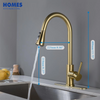 PVD Gold Hot And Cold Kitchen Faucet KF304S3G