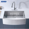 FS3621S Factory-Direct Handmade Apron-Front Farmhouse Kitchen Sink | Premium 304 Stainless Steel