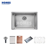 U165451 Single Bowl Undermount Kitchen Sink in 16-Gauge Stainless Steel | Includes Bottom Grid for Noise Reduction & Scratch Protection