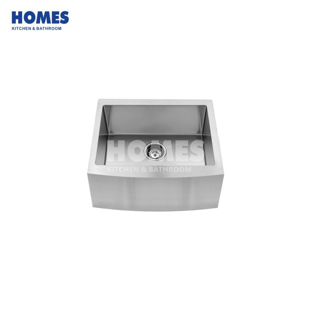 FS2422R Farmhouse / Farm Style / Country Style Single Bowl Stainless Steel Kitchen Front Apron Sink From Thailand