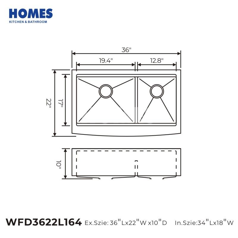 WFD3622L164 Manual Kitchen Sink