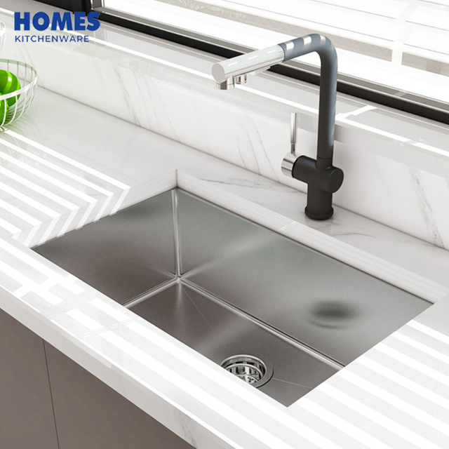 Handmade undermount single Bowls stainless steel Kitchen Sink